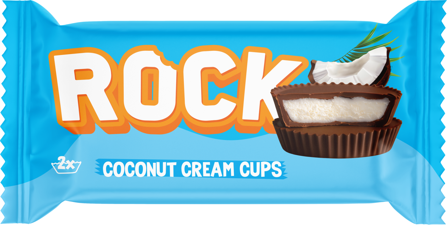 Čokoladica ROCK Coconut cream cups 36g-slika