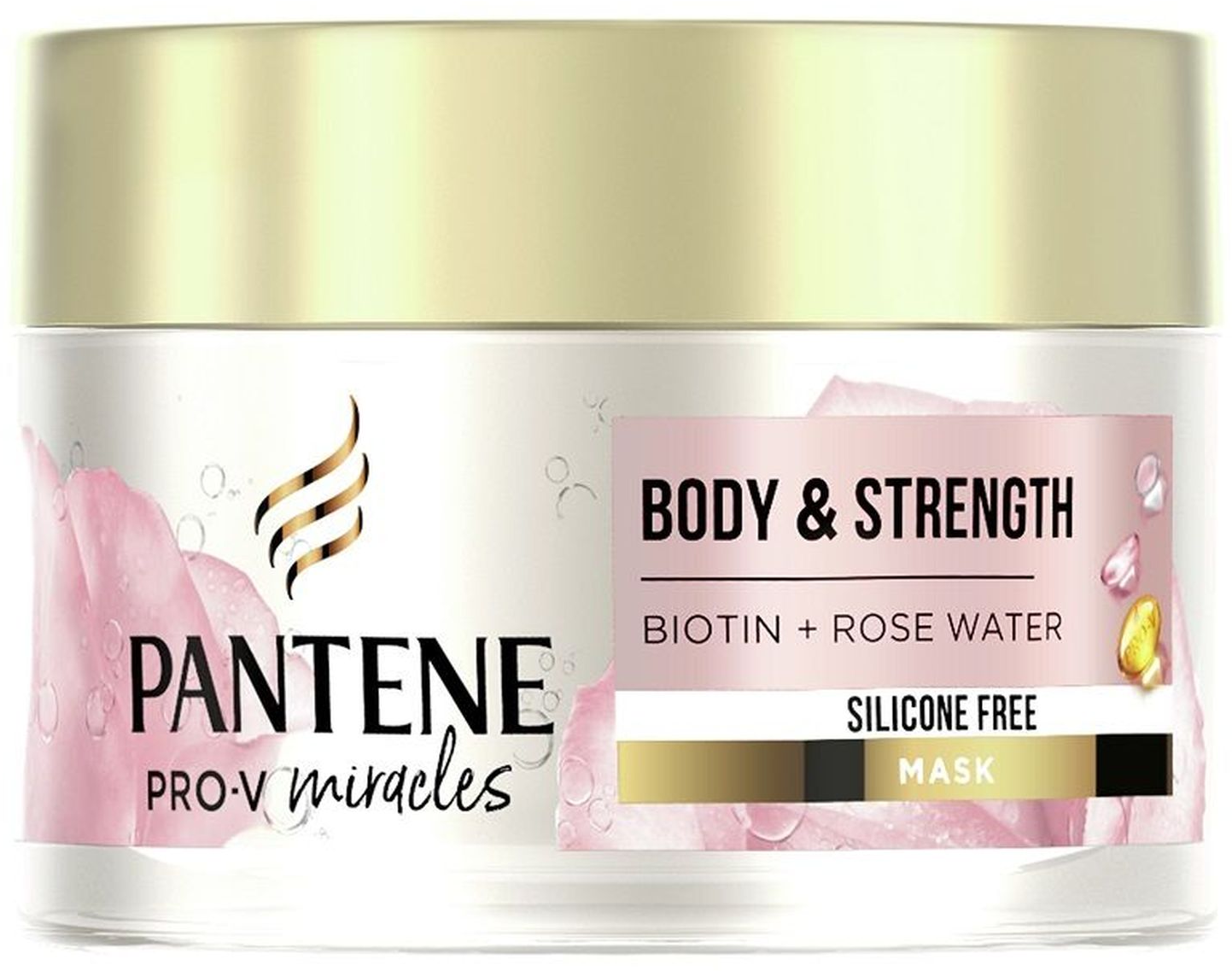 PANTENE Body & strenght Rose miracles maska za kosu 160ml-slika