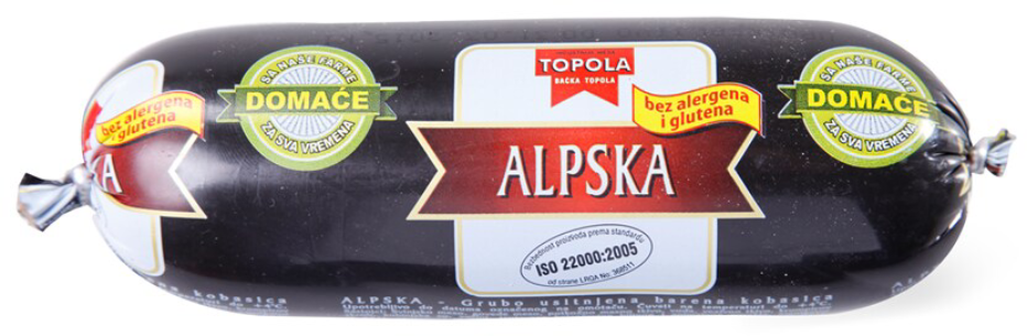 Alpska kobasica TOPOLA 320g-slika