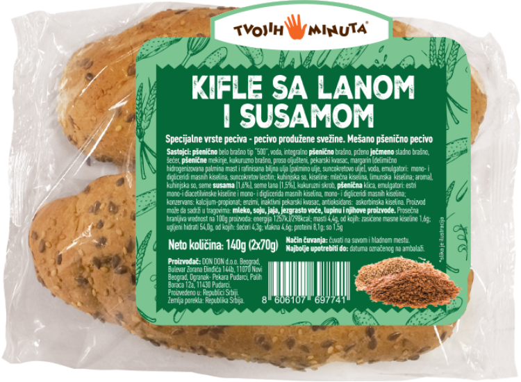 KIFLA LAN I SUSAM 2X70G DON DON-slika