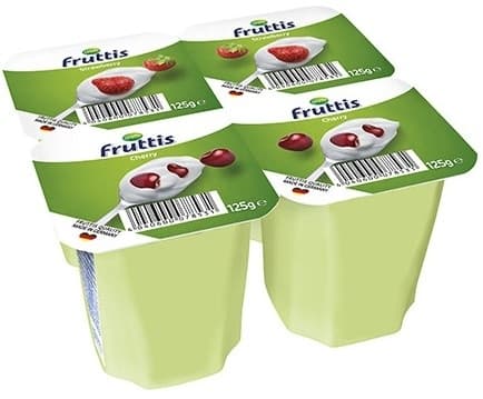 Voćni jogurt FRUTTIS jagoda trešnja 125g-slika