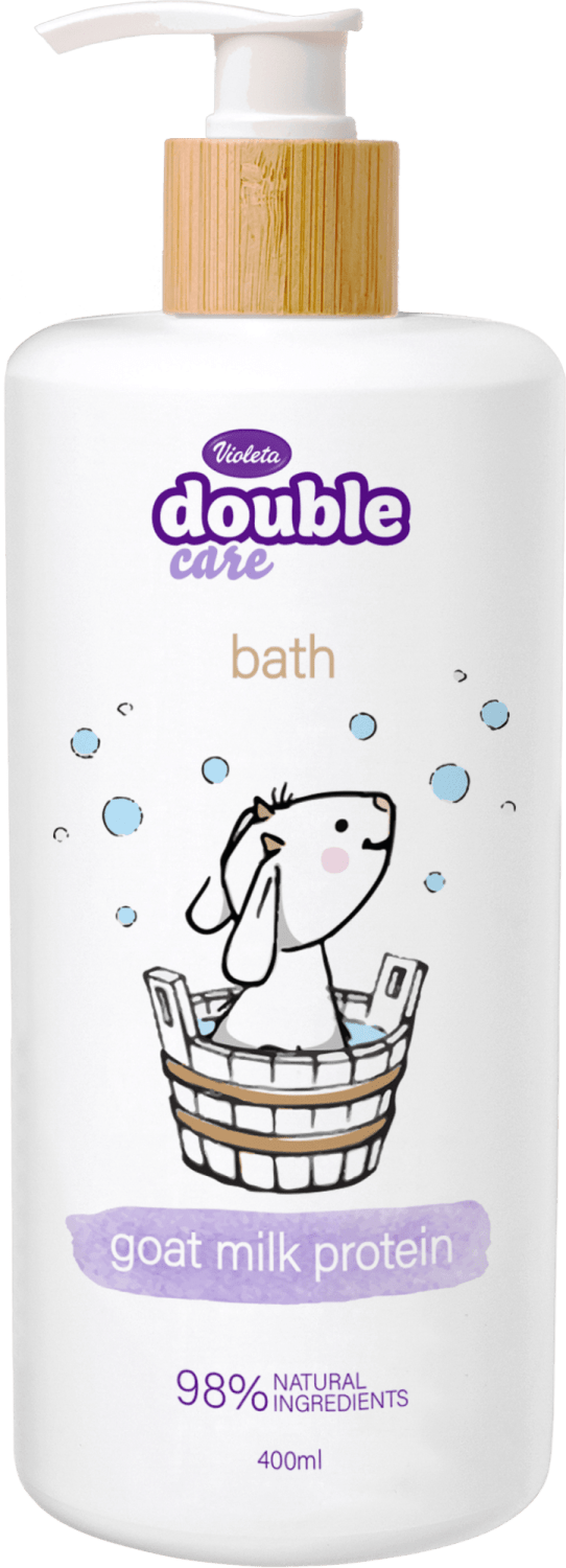 KUPKA BABY DOUBLE CARE 400ML VIOLET-slika