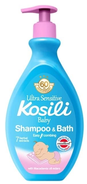 Baby sampon i kupka plava Kosili 400ml-slika