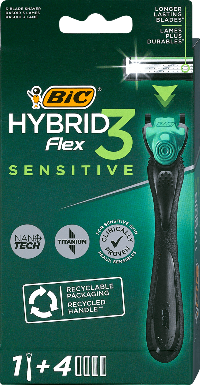 Brijac Flex3 Sen.Hyb.BIC rucica+4 dopune-slika