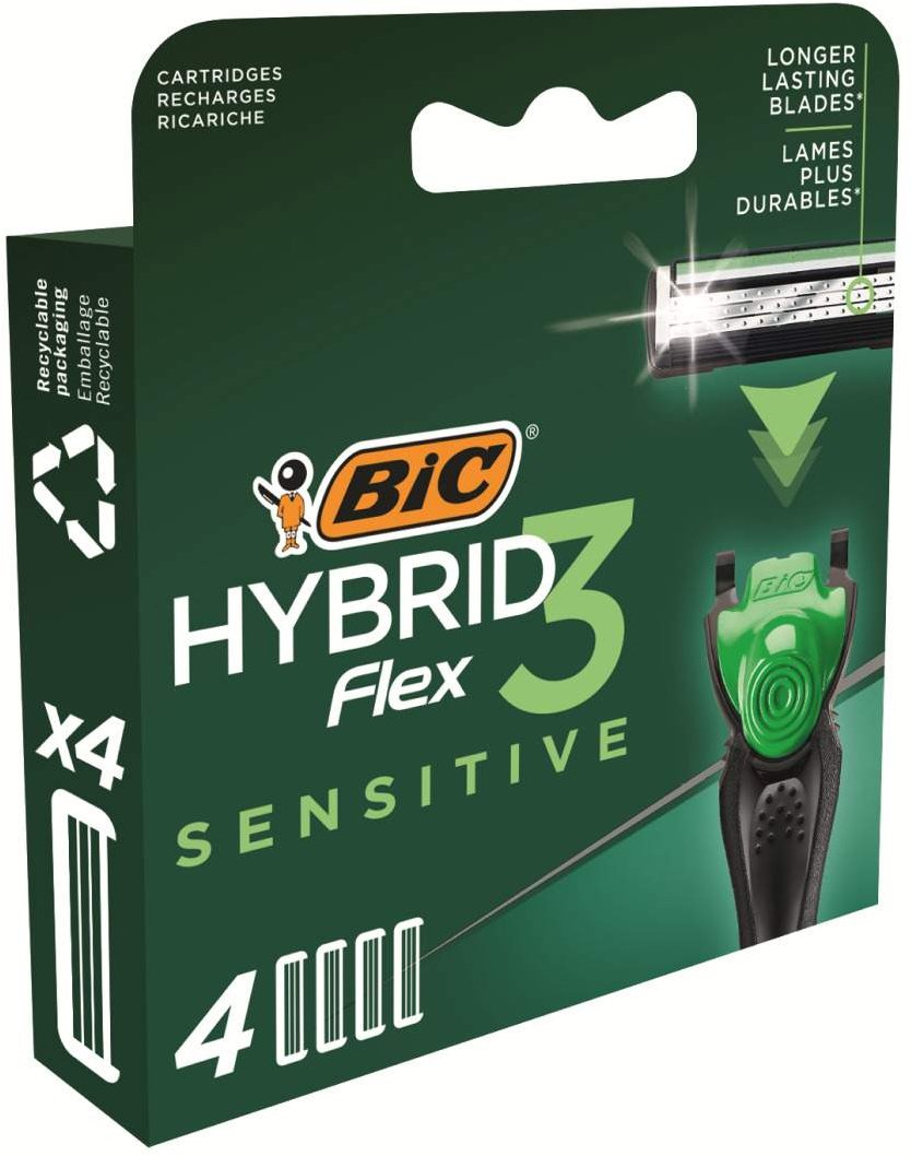 Brijač BIC Frex3 sensitive hybrid patrone 4kom-slika