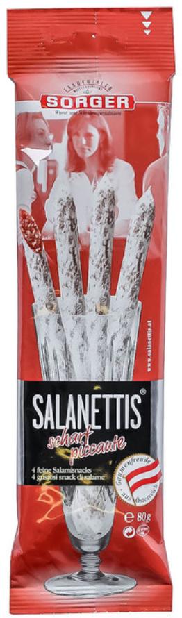 SORGER salanettis ljuta kobasica 80g-slika