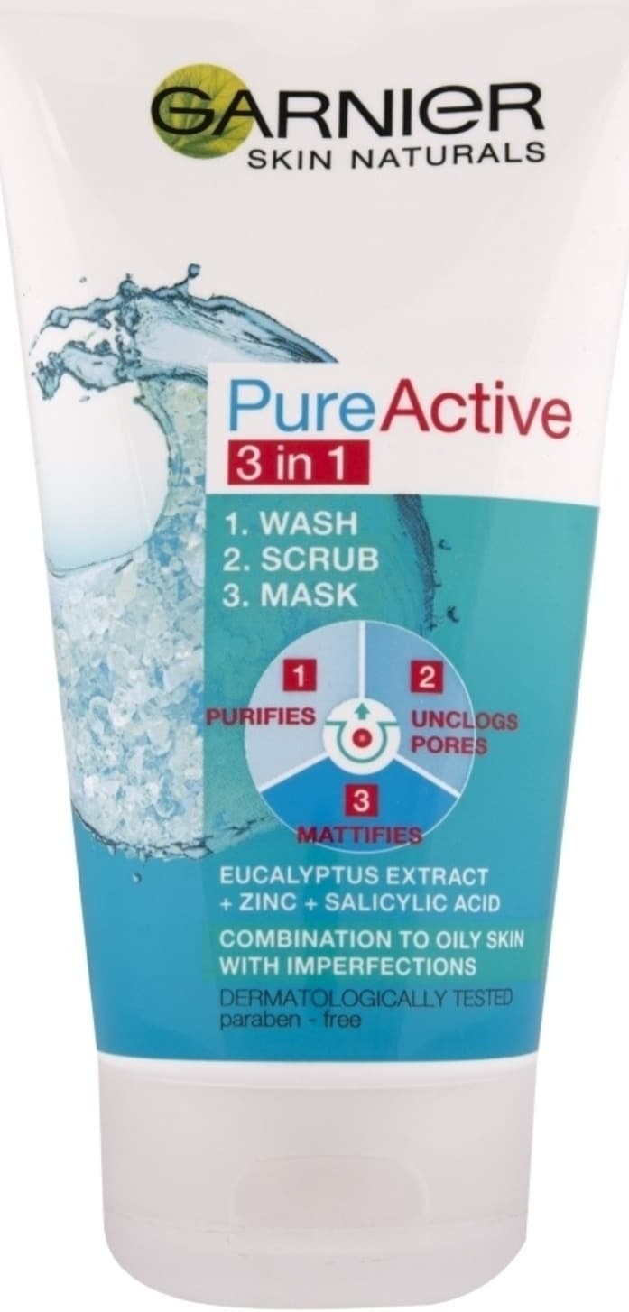 GEL ZA UMIVANJE SKINNAT PURE CLEANER 3U1 150ML GARNIER-slika