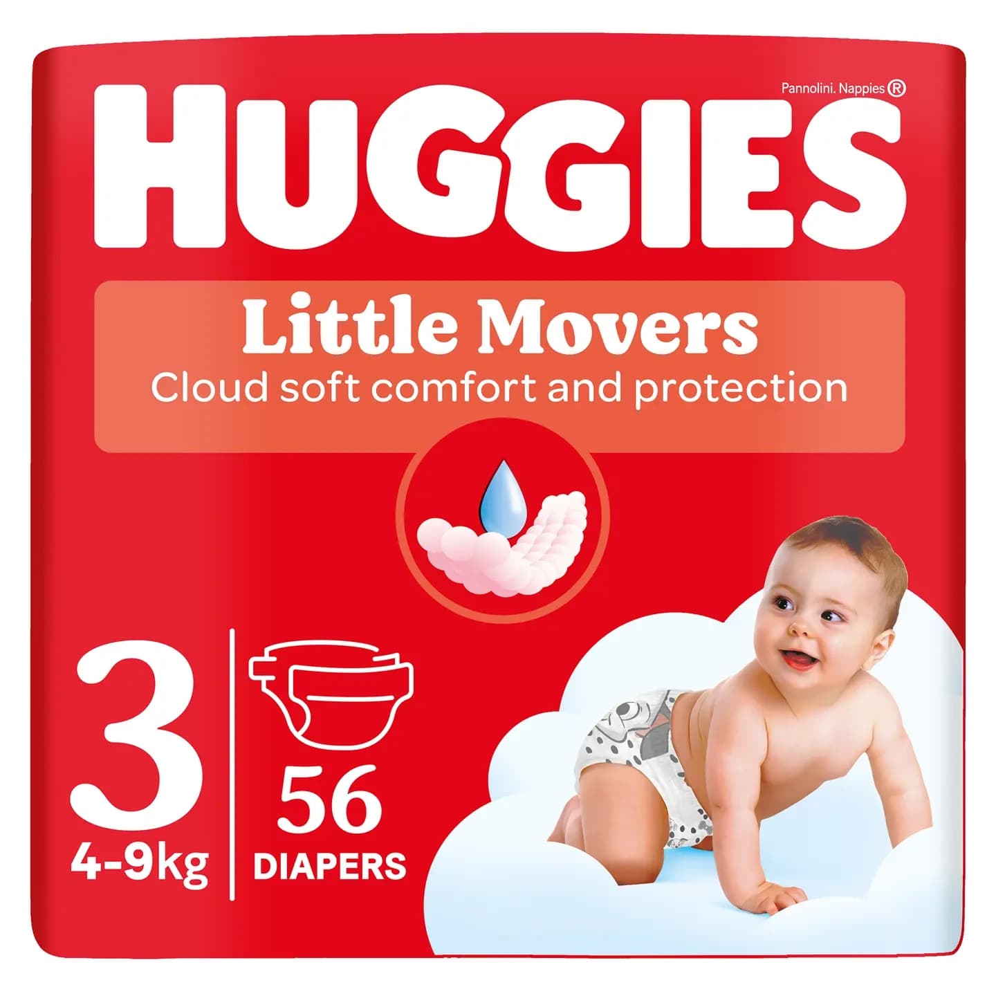 PELENE HUGGIES LITT MOVE 3 JUM 56/1-slika