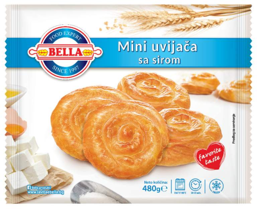 Smrz.pita mini uvijaca sir Bella 480g-slika