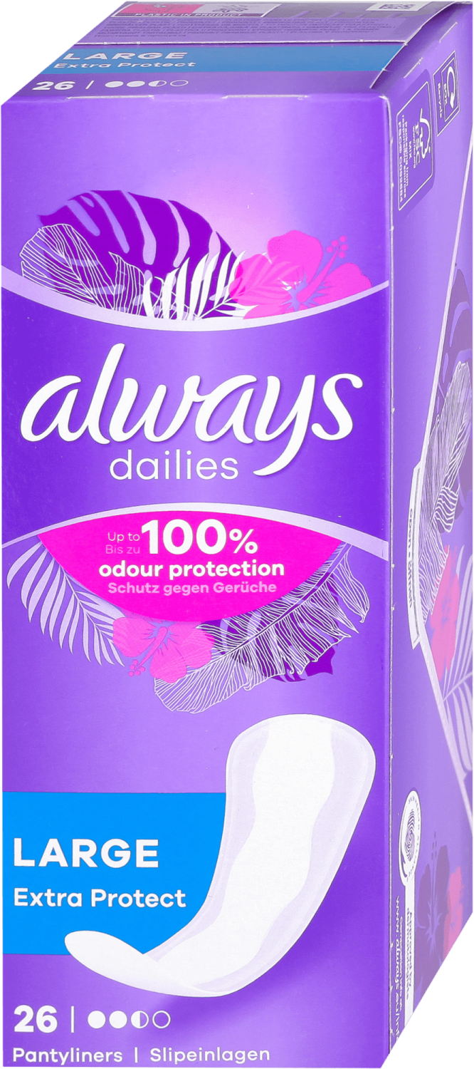 Liners Large 26 pcs Always-slika