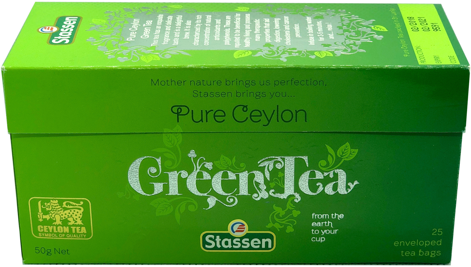 ČAJ ZELENI 50G STASSEN-slika