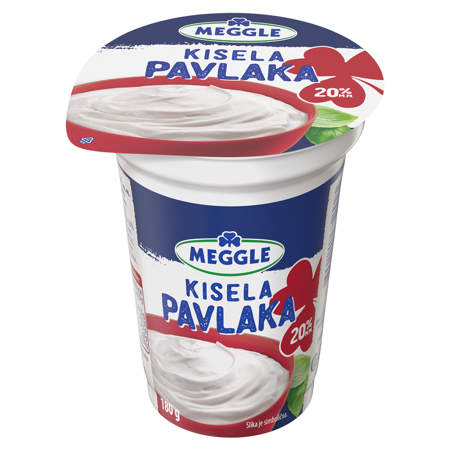 Kisela pavlaka 20%mm Meggle casa 180g-slika