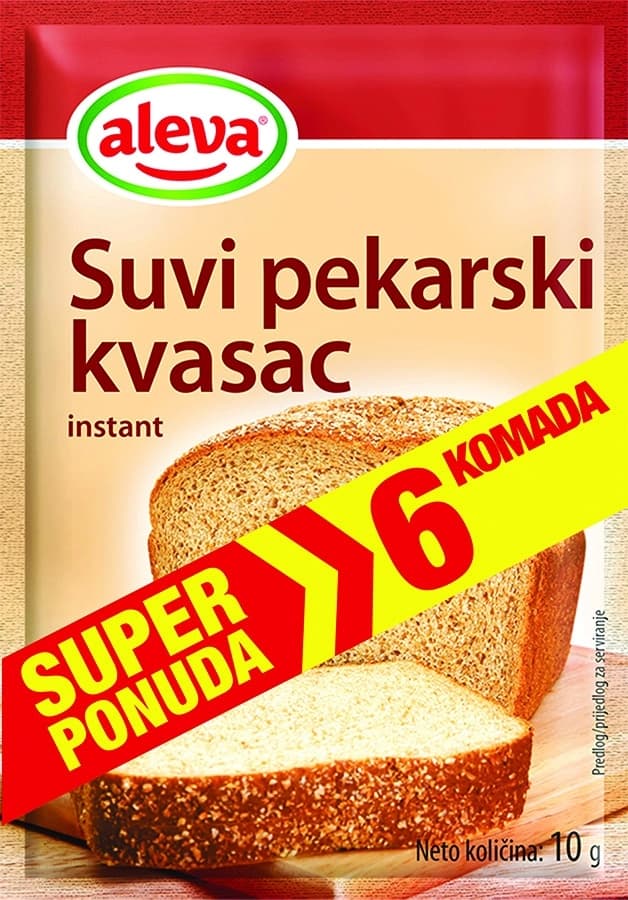 Suvi pekarski kvasac ALEVA 6x10g-slika