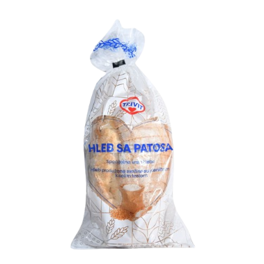 Hleb beli sa patosa pak.secen Trivit500g-slika