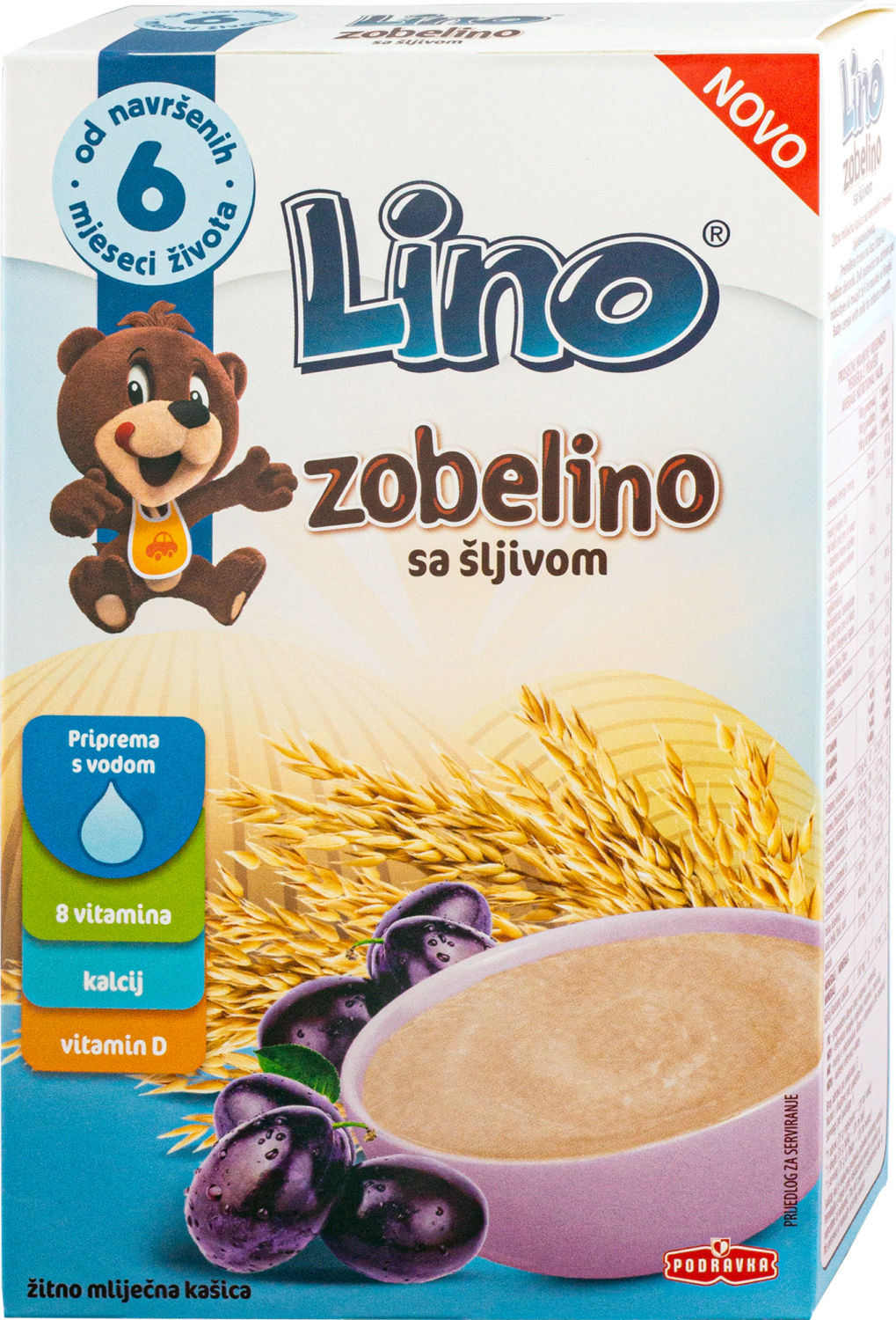 LINO Zobelino sa šljivom instant pahuljice 200g-slika