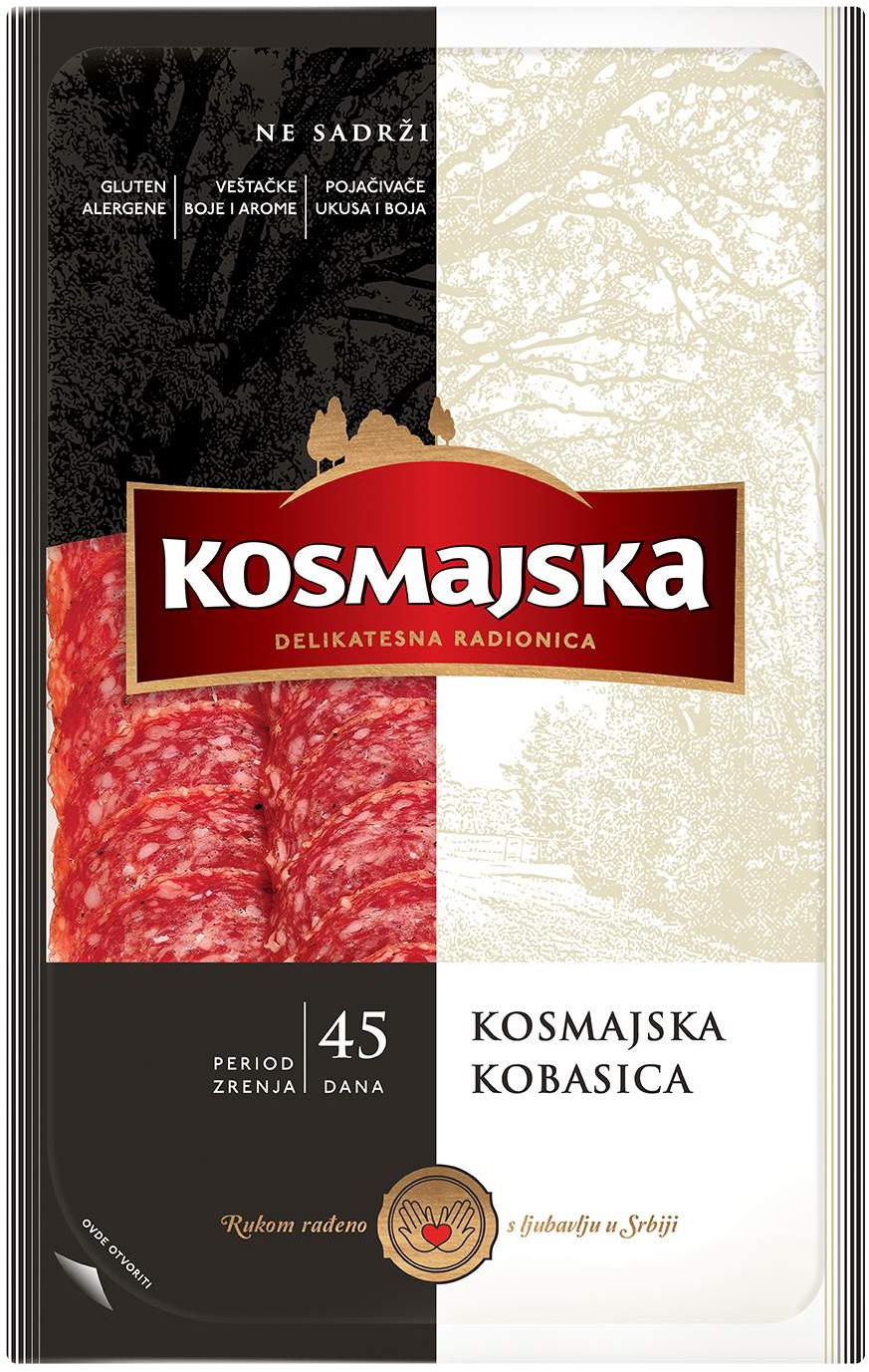 Kosmajska kobasica narezak 80g-slika