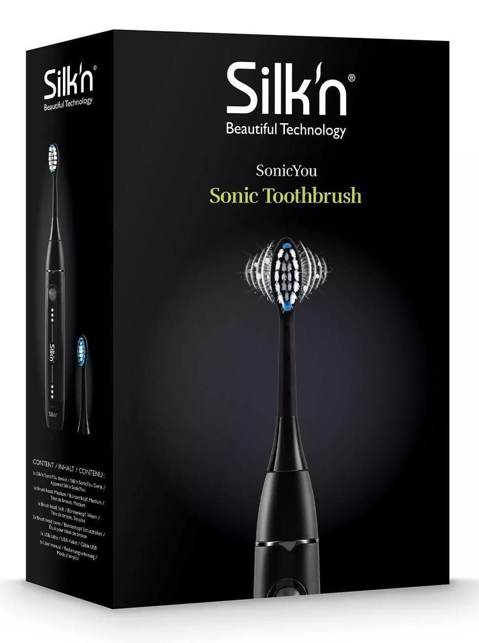 SILKN Sonic you matt električna četkica za zube crna-slika