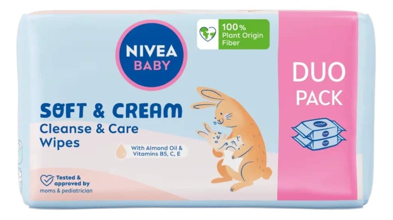 Maramice baby Soft&Cream Nivea 2x57kom-slika