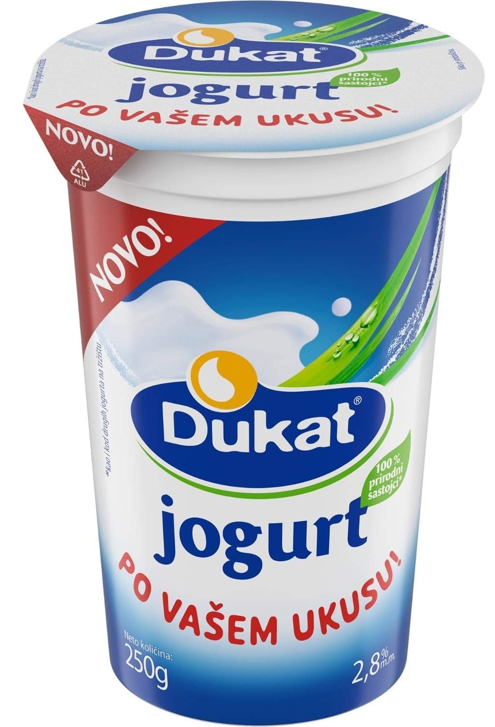 Jogurt 2,8% mm Dukat 250g-slika