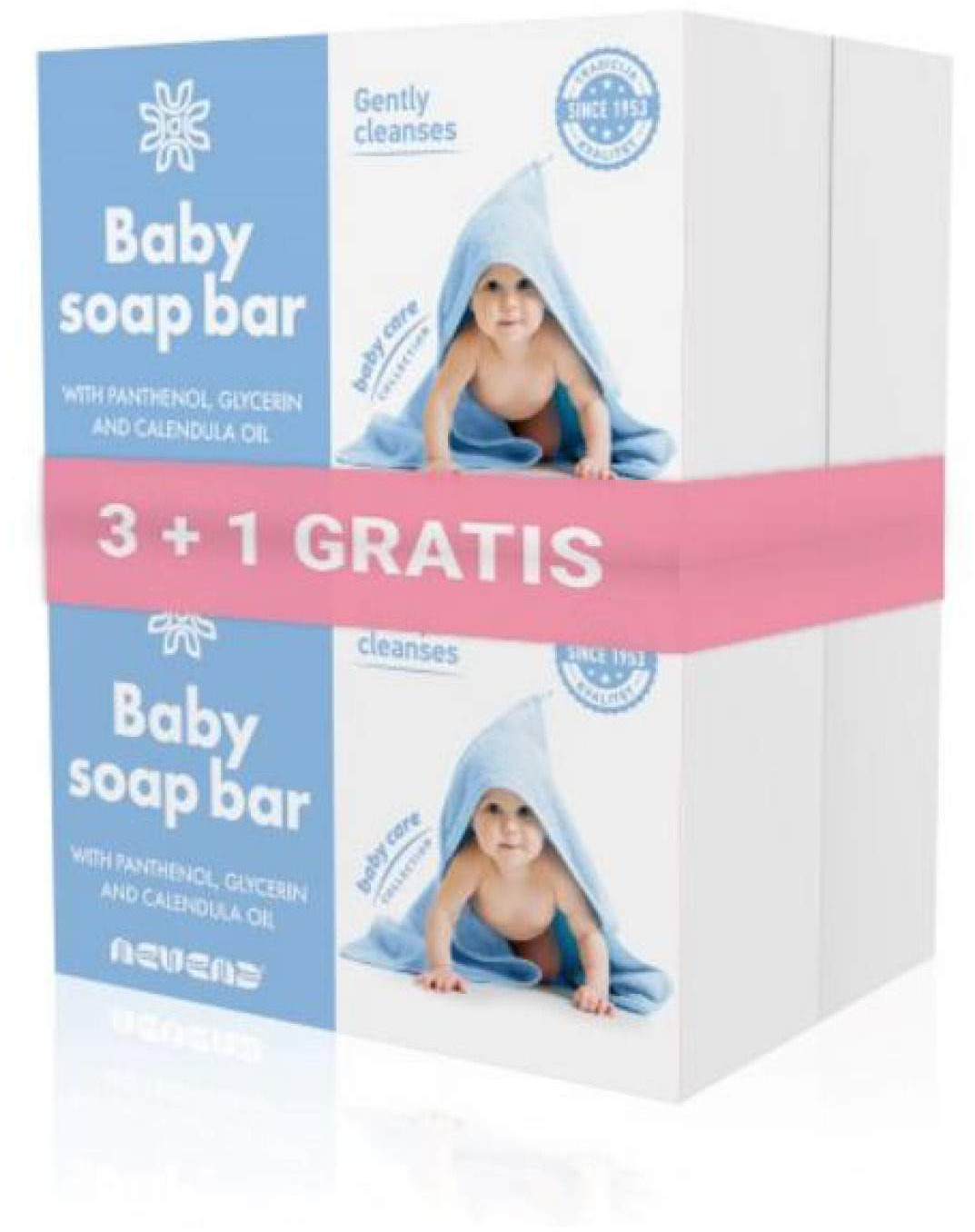 Sapun NEVENA Baby plavi 78g 3+1 gratis-slika