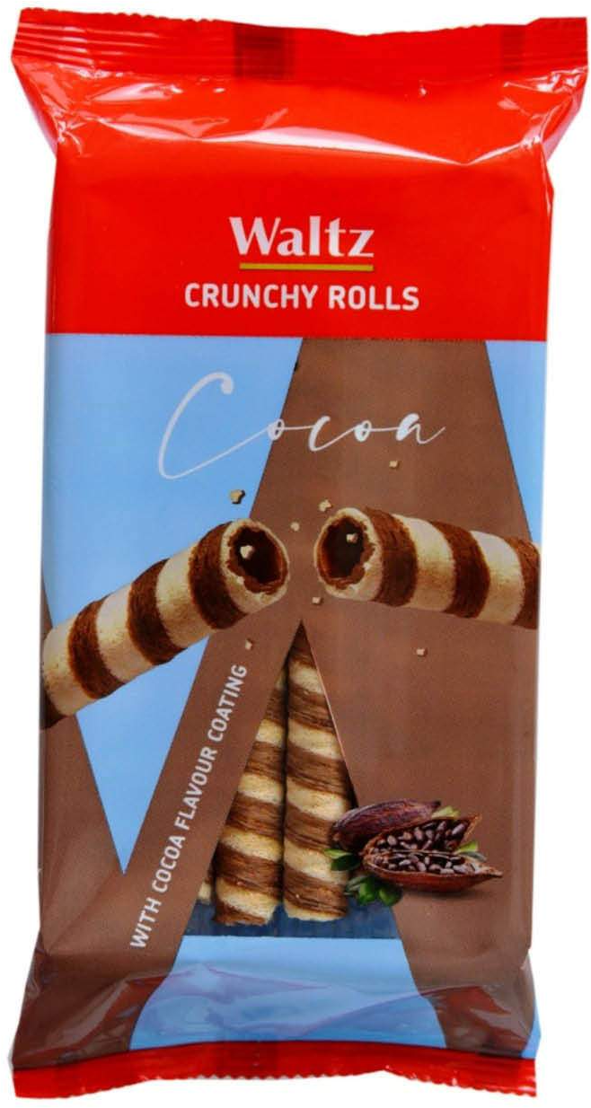 VAFL CRUNCHY ROLLS KAKAO 170G WALTZ-slika