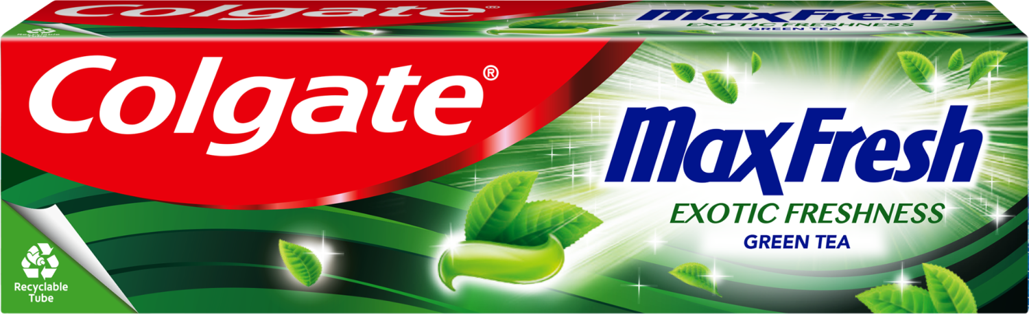 Pasta za zube COLGATE max fresh exotic freshness green tea 75ml-slika