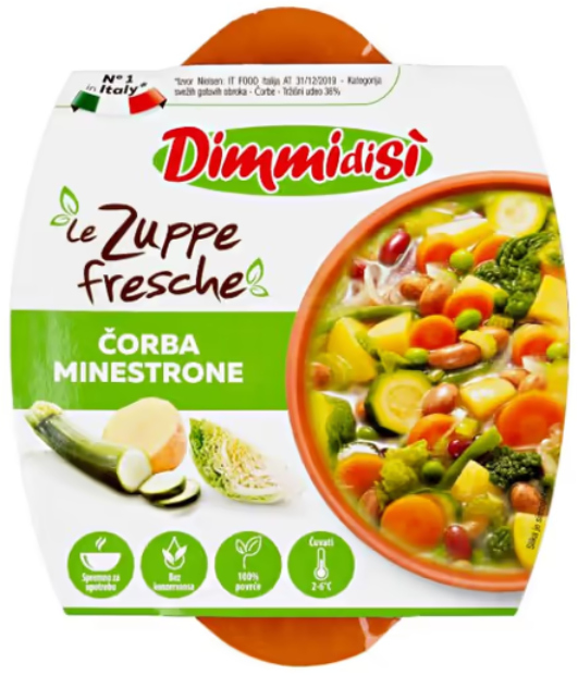 DIMMIDISI ČORBA MINESTRONE 400GR LA LINEA VERDE-slika