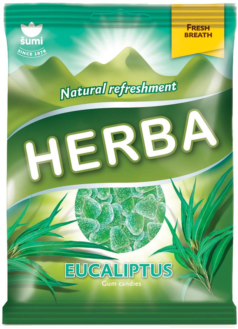 Bombone gumene Herba eukaliptus 90g-slika