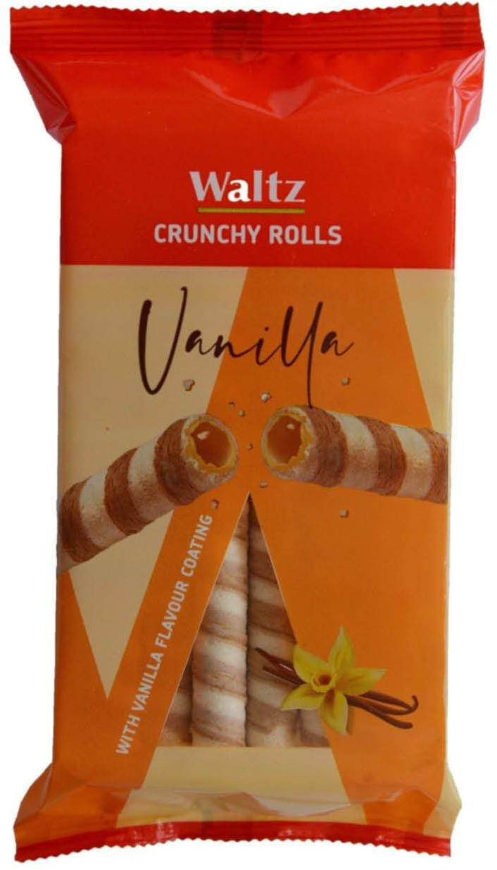 VAFL CRUNCHY ROLLS VANILA 170G WALT-slika