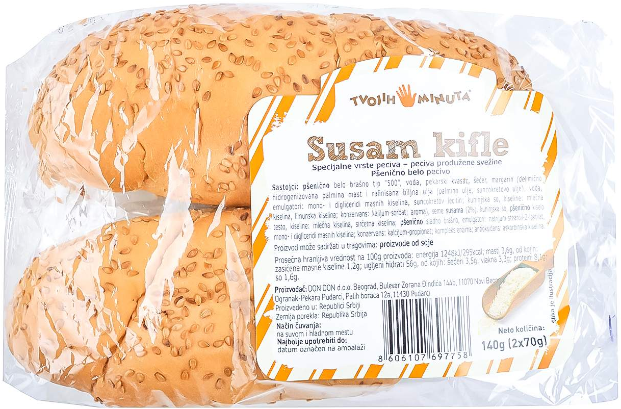 Kifla susam 2x70g-slika