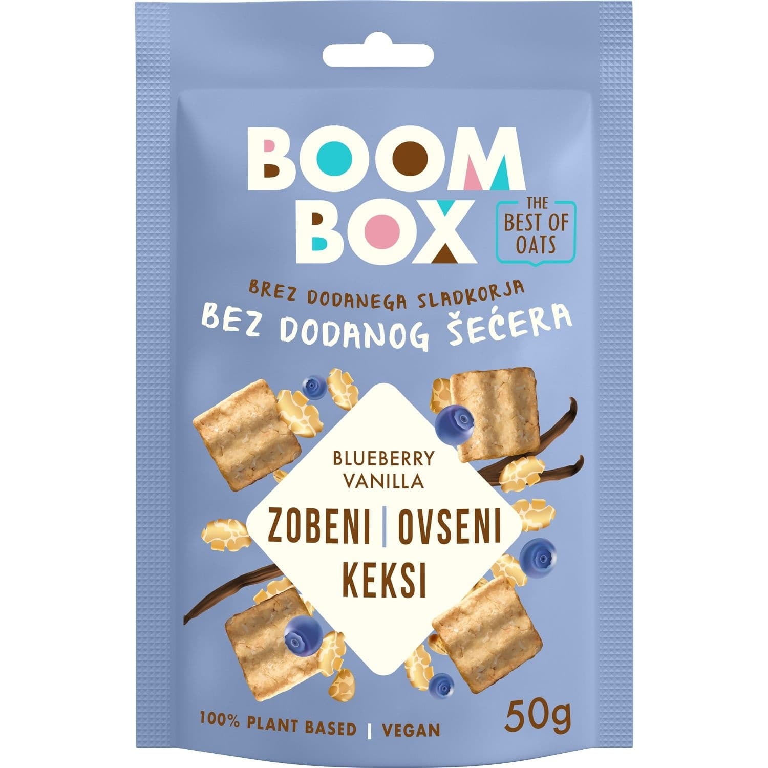 BOOM BOX ovseni keks borovnica vanila 50g-slika
