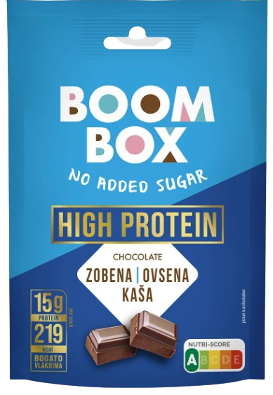 OVSENA KAŠA PROTEIN ČOKOLADA 60G BOOM BOX-slika