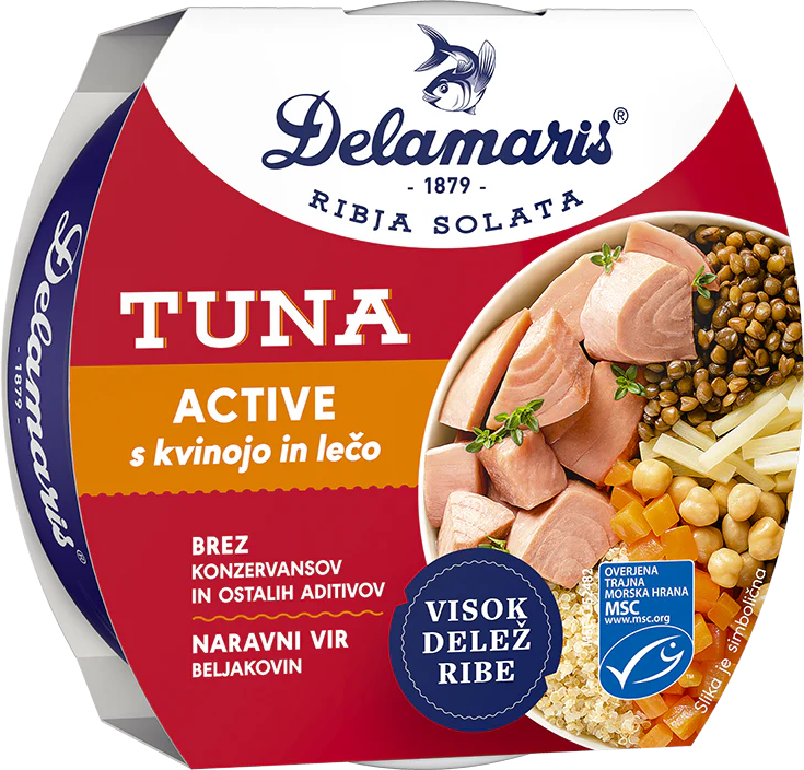 Tuna salata Active kinoa/socivo 170g-slika