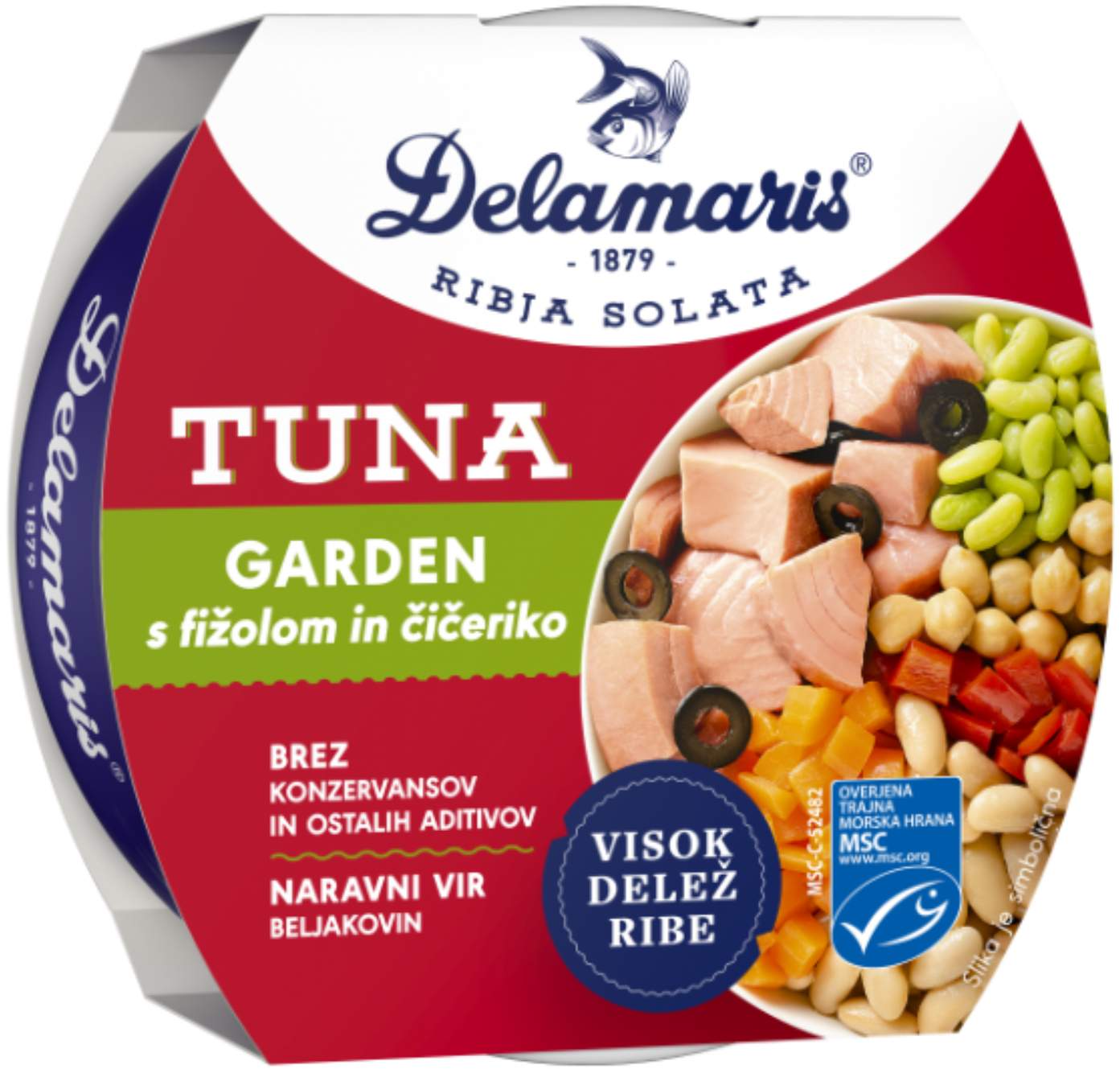 Tuna salata Garden pasulj/leblebija 170g-slika