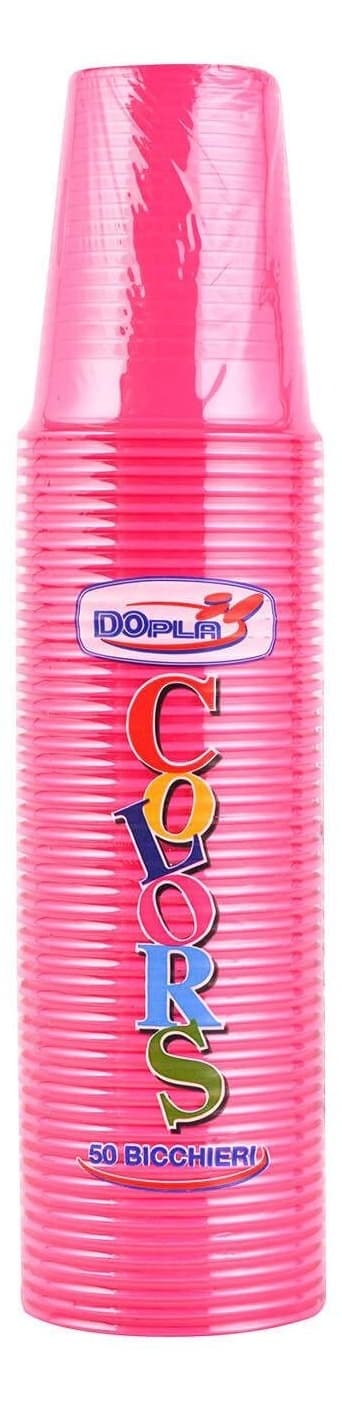 Plastične čaše DOPLA 200ml 50kom pink-slika