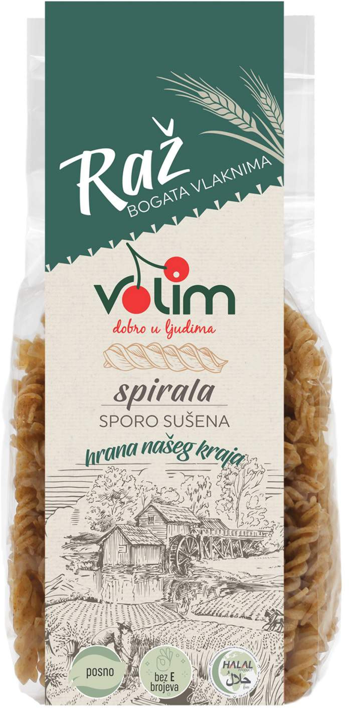 TESTENINA OD RAŽI SPIRALA 250G VOLI-slika