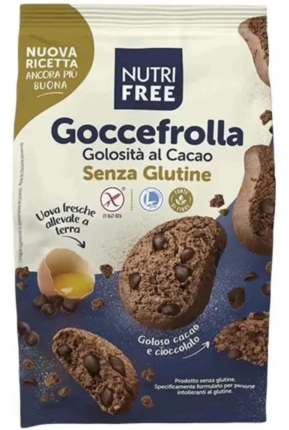 BISKVIT KAKAO KEKS BEZ GLUTENA SA KOMADIĆIMA ČOKLADE 300GR-slika
