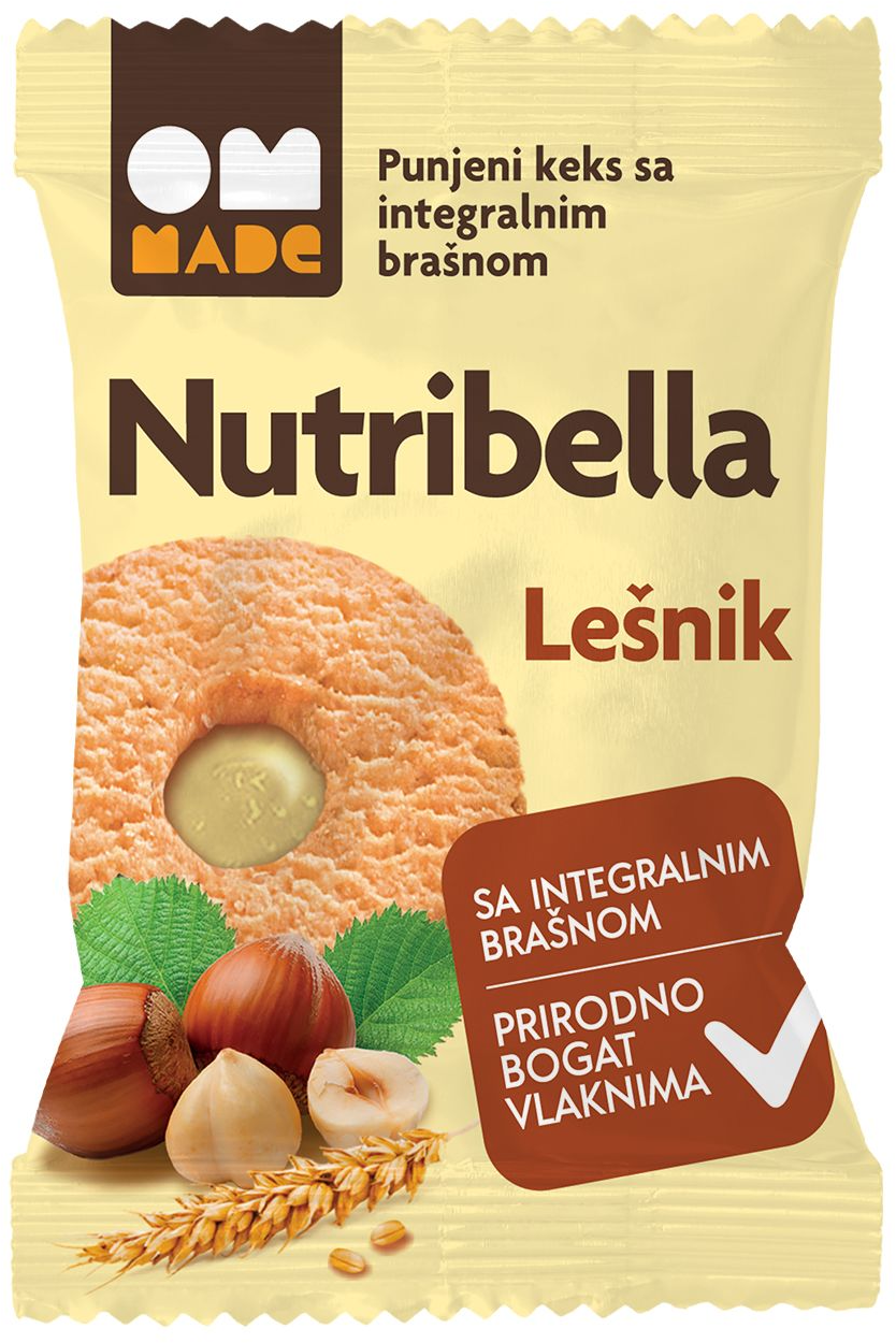 BISKVIT LEŠNIK 50G NUTRIBELLA-slika