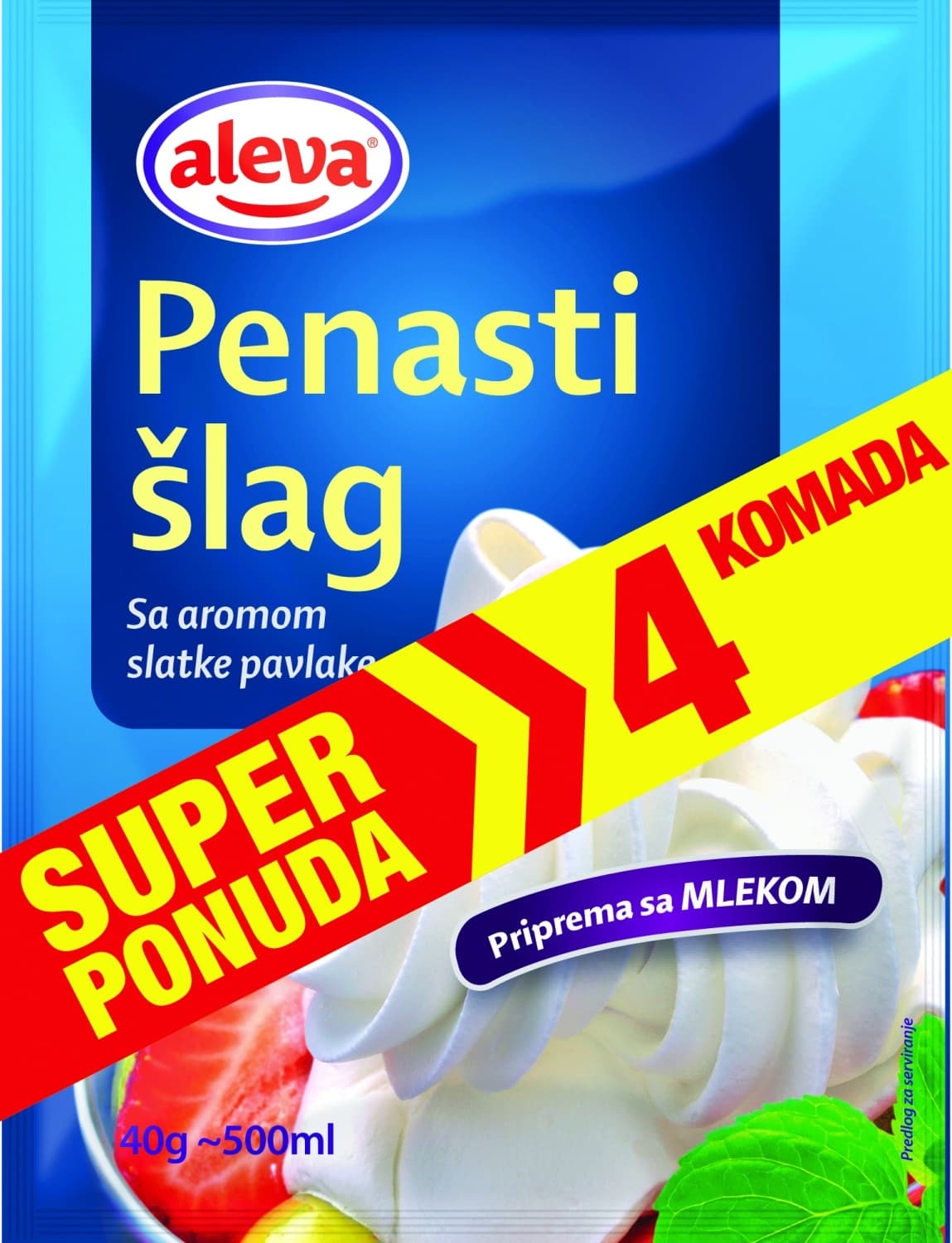 Šlag pena ALEVA 4x40g-slika