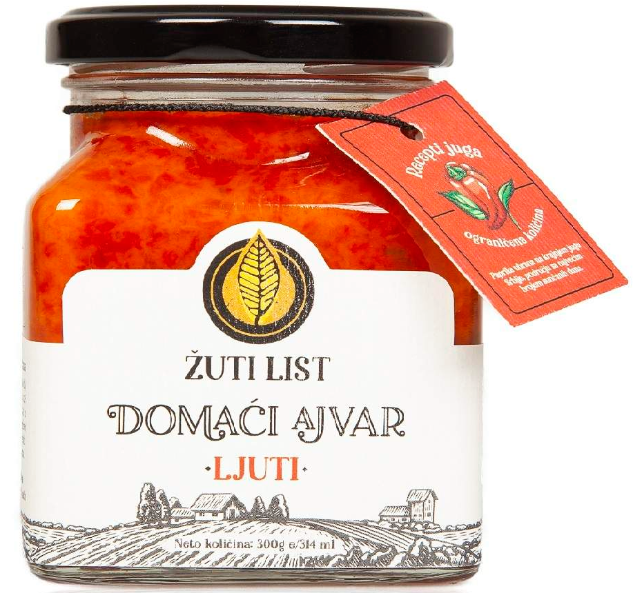 Ajvar ŽUTI LIST domaći ljuti 300g-slika