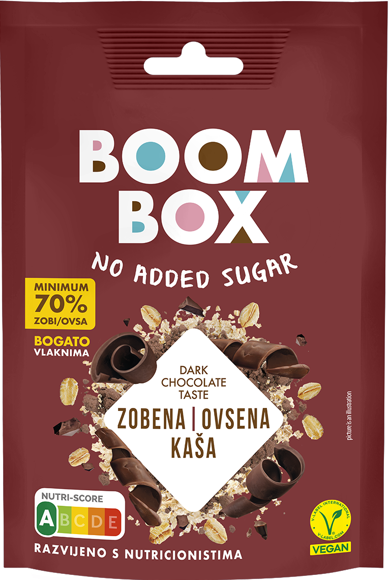 OVSENA KAŠA ČOKOLADA 90G BOOM BOX-slika