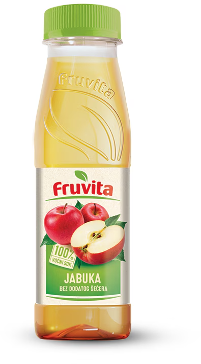 Voćni sok FRUVITA 100% jabuka 330ml-slika