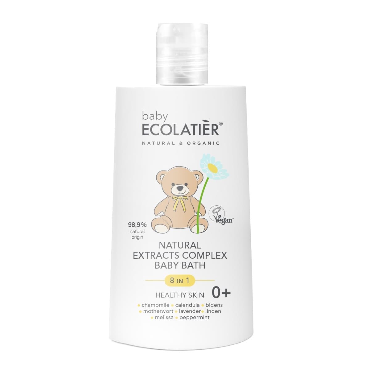 KUPKA BABY KOMPLEKS PRIRODNIH EKSTRAKATA 8-U-1 ZDRAVA KOŽA 0+ 250 ML ECOLATIER-slika