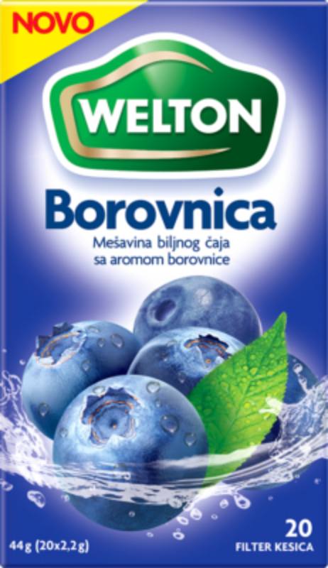 WELTON čaj borovnica 44g-slika