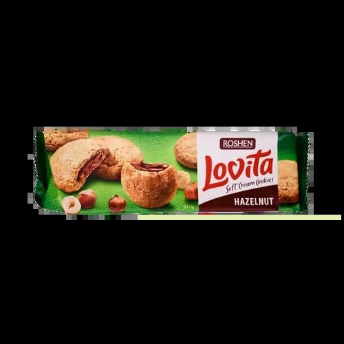 KEKS LOVITA PUNJEN LEŠNIK KREMOM 127GR ROCHEN-slika
