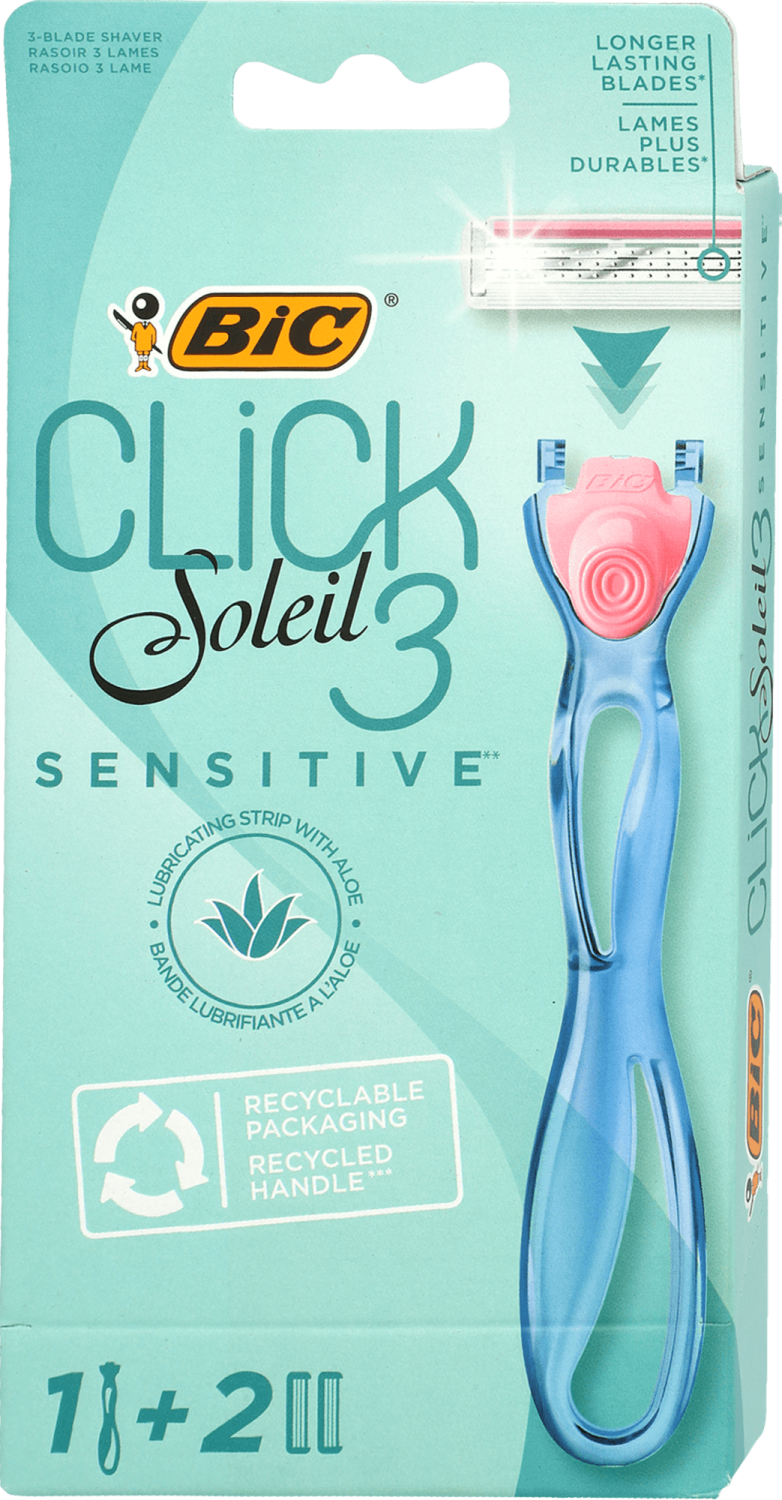 Brijac Click3 So.Sen.BIC rucica+2 dopune-slika