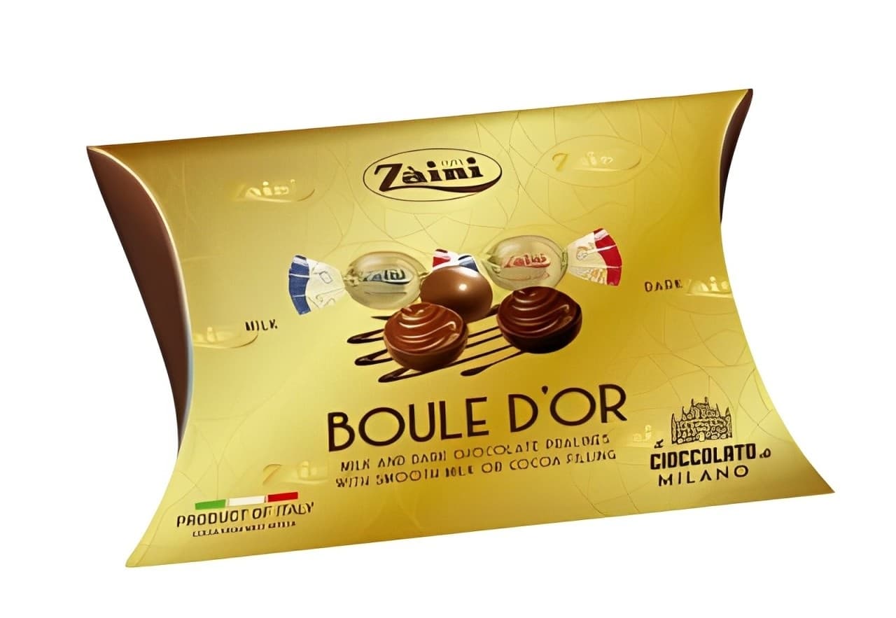 Bombonjera milk and dark gold Zaini 115g-slika