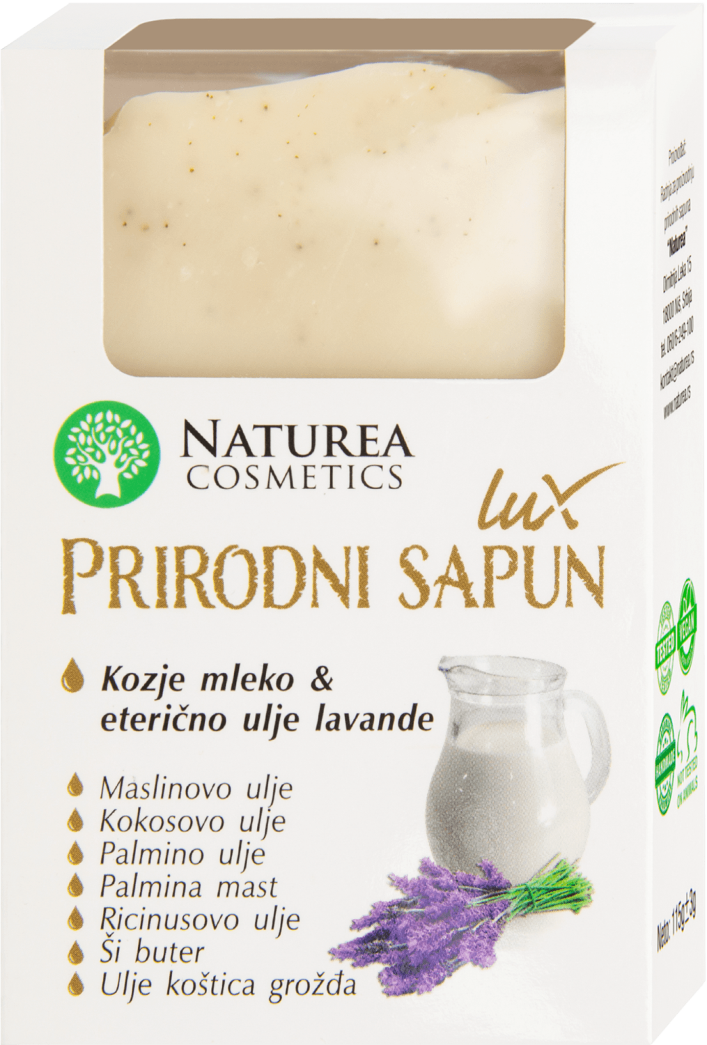 SAPUN KOZJE MLEKO LUX 115G NATUREA-slika