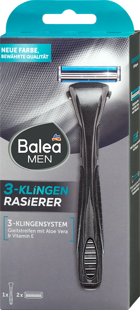Brijač BALEA MEN 3 oštrice i traka sa aloe verom 1kom-slika
