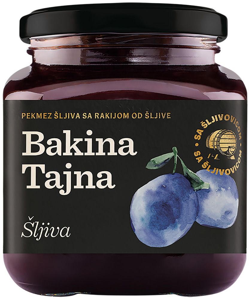 Dzem sljiva,dodat,rakij.od sljiva BT240g-slika